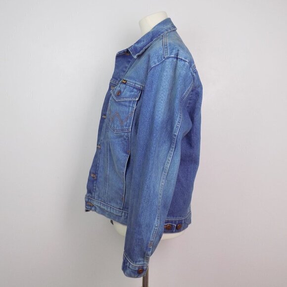 vintage wranglers denim jacket classic minimalist timeless - Picture 7 of 10